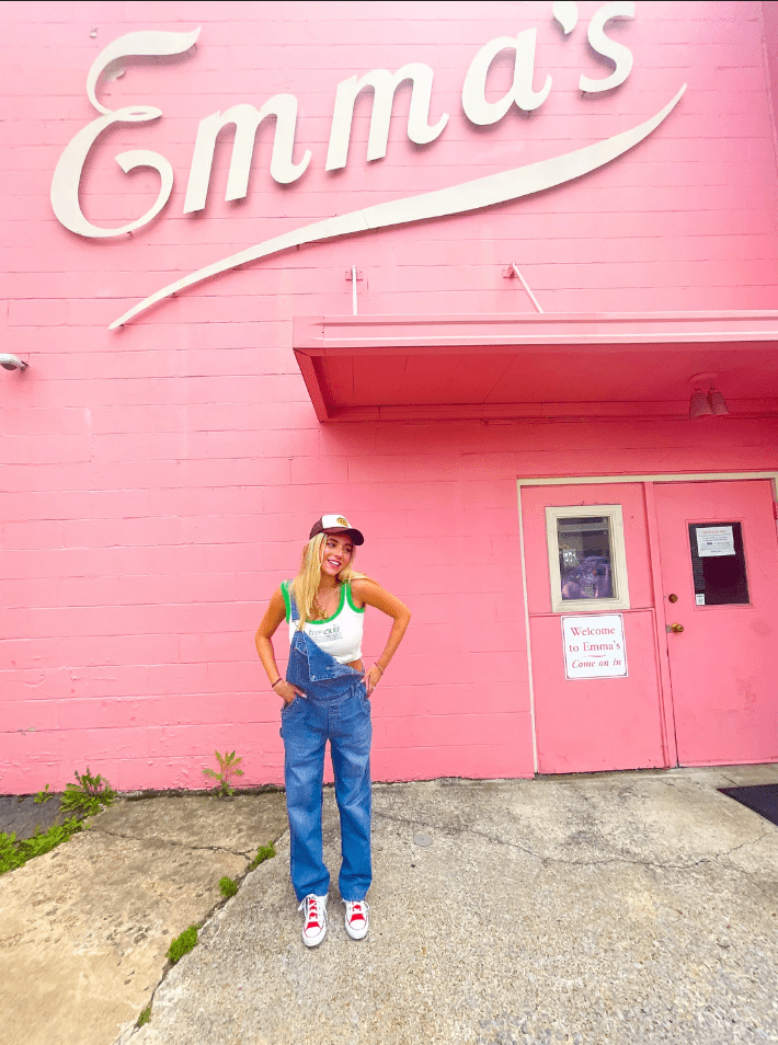 Lexi Silverstein in front of Emma's