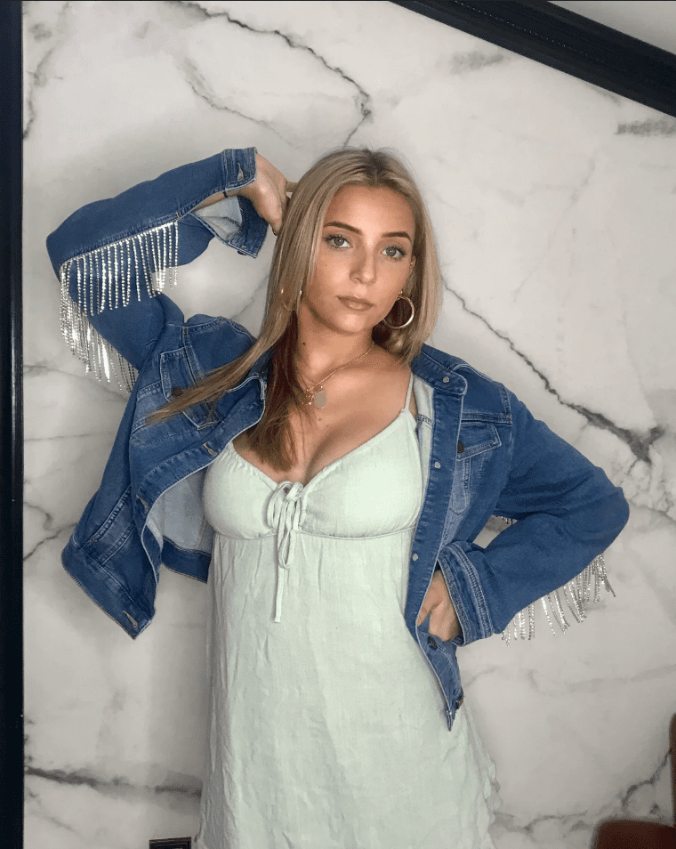 Lexy Silverstein in Upcycled Jean Jacket