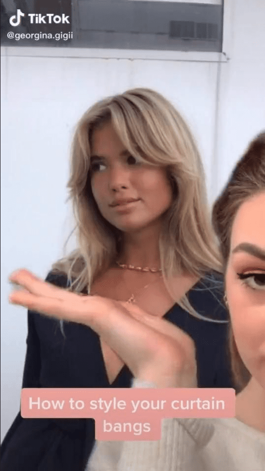 How to style your curtain bangs