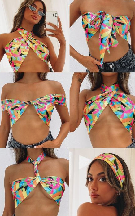 A bandana used as a top
