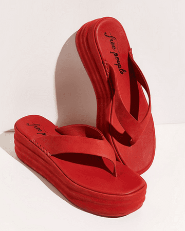 Free People platform flip flops