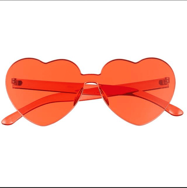A pair of orange funky shades
