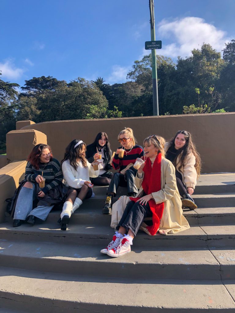 Lexy Silverstein with friends
