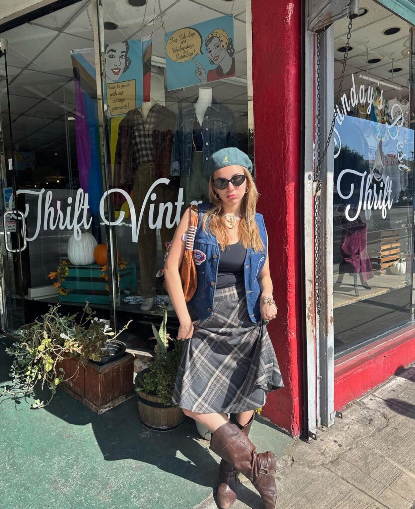 Lexy Silverstein outside Sunday's Best Thrift