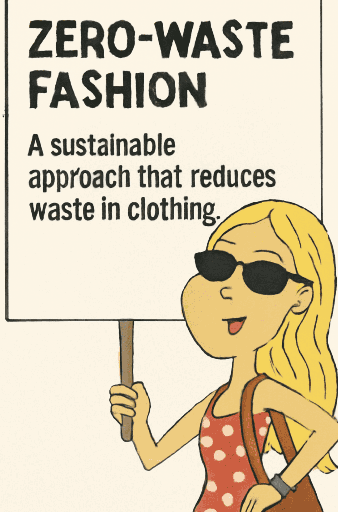 1. Zero-waste design
Traditional pattern-making wastes 15–20% of fabric. Zero-waste designers create layouts that use every inch, essentially fabric origami that’s as clever as it is resource-efficient.
2. Better materials with an end-of-life plan
Natural and biodegradable fibers like organic cotton, hemp, wool, and TENCEL™ break down naturally. No centuries-long landfill sentence.
3. Circularity in practice
Clothes are made to last, repair easily, and eventually be recycled or upcycled, not tossed. A zero-waste system thinks about the entire life cycle, not just the shopping moment.