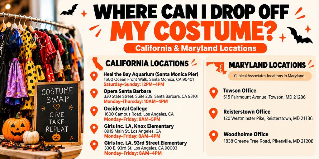 The Ultimate Halloween Swap 2026 | Free Costume Drop-Off & Pickup Locations in California and Maryland